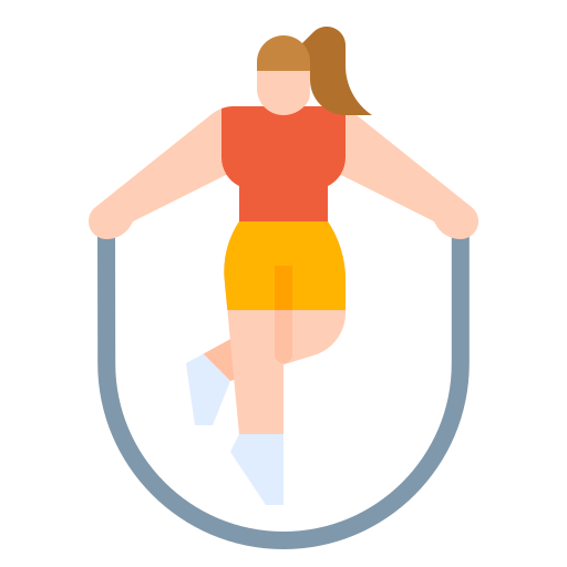athlete mid-air jumping rope
