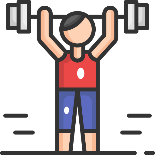 athlete lifting weights