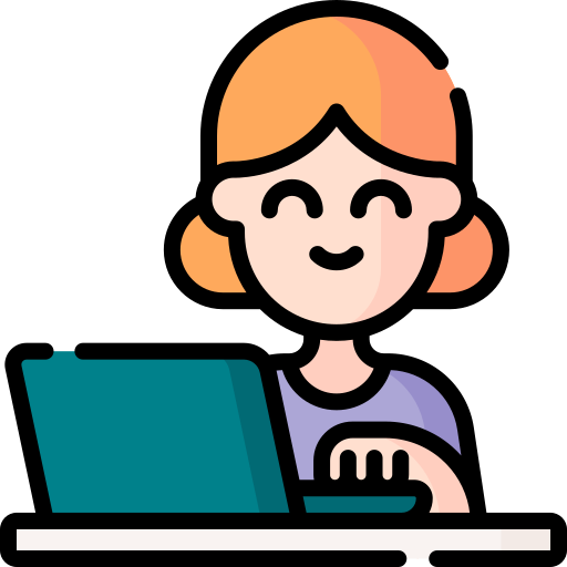 woman on a laptop computer